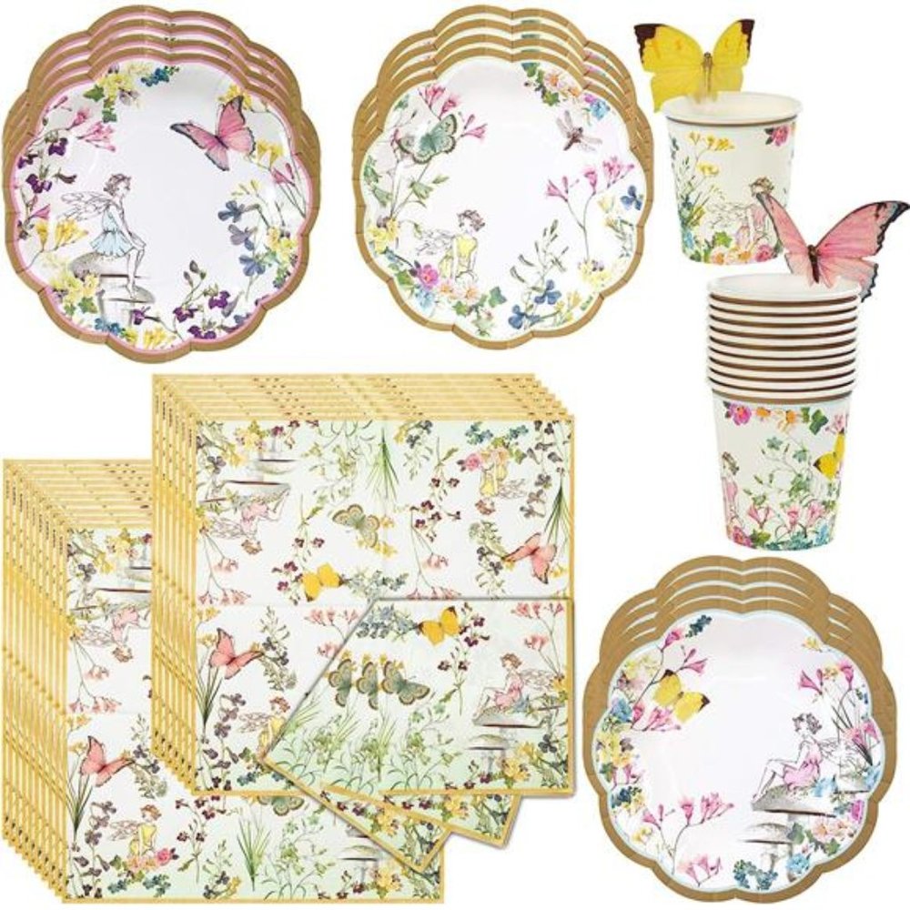 Truly Fairy Party Bundle | Designer Plates, Napkins, and Cups | Birthday